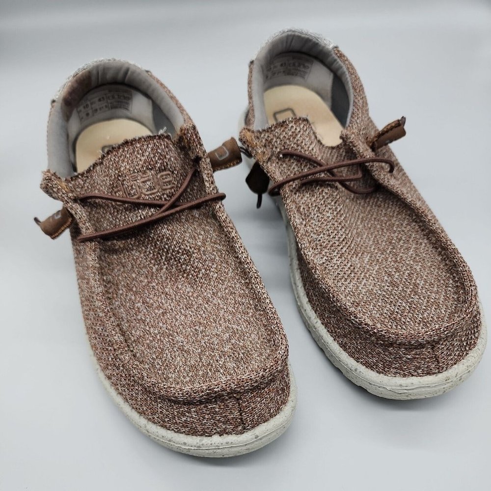 hey dude wally sox 10 Brown grey Preowned